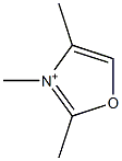 2,3,4-Trimethyloxazolium Struktur