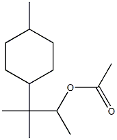 Acetic acid 1-(p-menthan-8-yl)ethyl ester Struktur