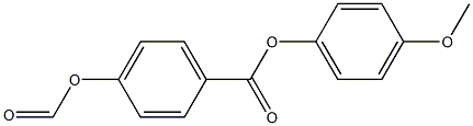 p-Formyloxybenzoic acid p-methoxyphenyl ester Struktur