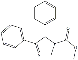 2,3-Diphenyl-4,5-dihydro-3H-pyrrole-4-carboxylic acid methyl ester Struktur