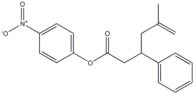 5-Methyl-3-phenyl-5-hexenoic acid 4-nitrophenyl ester Struktur