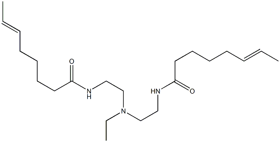 N,N'-[Ethyliminobis(2,1-ethanediyl)]bis(6-octenamide) Struktur