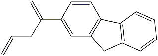 2-(1-Methylene-3-butenyl)-9H-fluorene Struktur