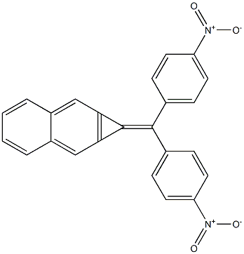 1-(4,4'-Dinitrobenzhydrylidene)-1H-cyclopropa[b]naphthalene Struktur