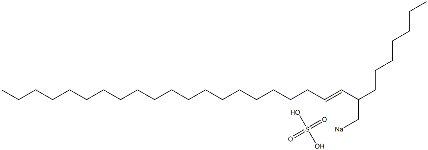 Sulfuric acid 2-heptyl-3-tricosenyl=sodium ester salt Struktur