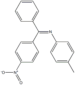 (Z)-N-[Phenyl(4-nitrophenyl)methylene]-4-methylbenzenamine Struktur