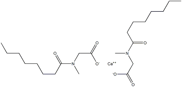 Bis(N-methyl-N-octanoylglycine)calcium salt Struktur