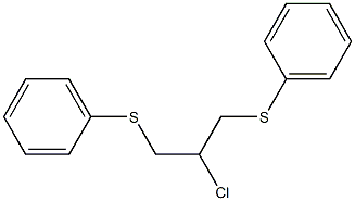 1,3-Bis(phenylthio)-2-chloropropane Struktur