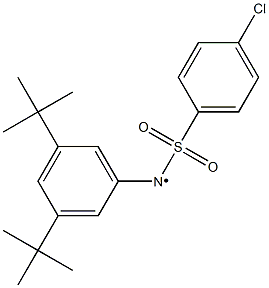 N-(3,5-Di-tert-butylphenyl)-N-(4-chlorophenylsulfonyl)aminyl radical Struktur