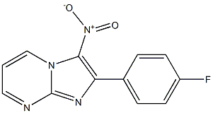 2-(4-Fluorophenyl)-3-nitroimidazo[1,2-a]pyrimidine Struktur