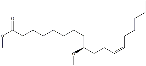 [Z,S,(-)]-9-Methoxy-12-octadecenoic acid methyl ester Struktur