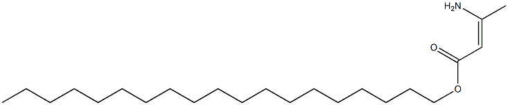 (Z)-3-Amino-2-butenoic acid nonadecyl ester Struktur