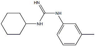 1-Cyclohexyl-3-(3-methylphenyl)guanidine Struktur