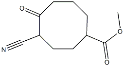 4-Cyano-5-oxocyclooctanecarboxylic acid methyl ester Struktur