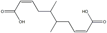 Bisisocrotonic acid 1,2-dimethyl-1,2-ethanediyl ester Struktur