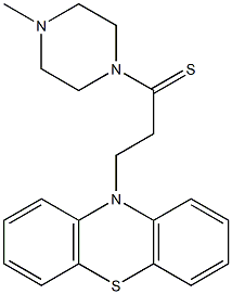 1-(4-Methyl-1-piperazinyl)-3-(10H-phenothiazin-10-yl)-1-propanethione Struktur