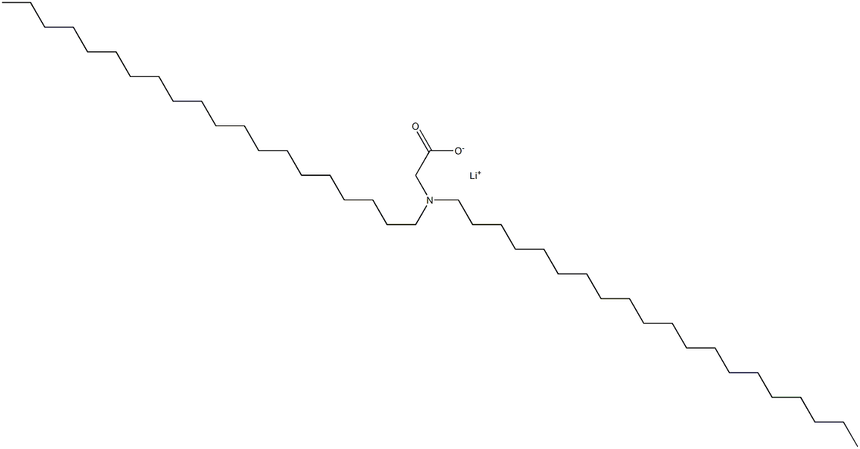 N,N-Diicosylglycine lithium salt Struktur