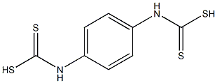 1,4-Phenylenebis(dithiocarbamic acid) Struktur