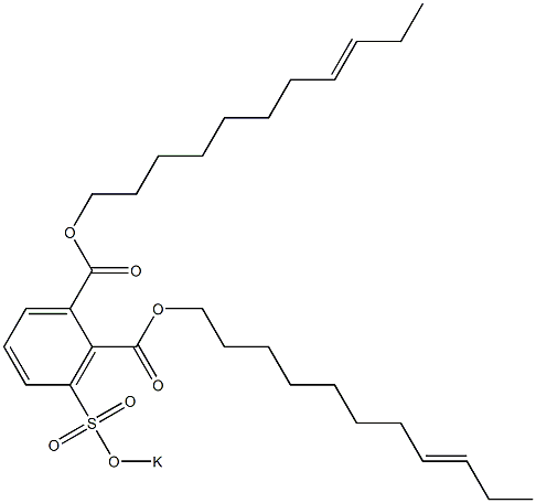 3-(Potassiosulfo)phthalic acid di(8-undecenyl) ester Struktur