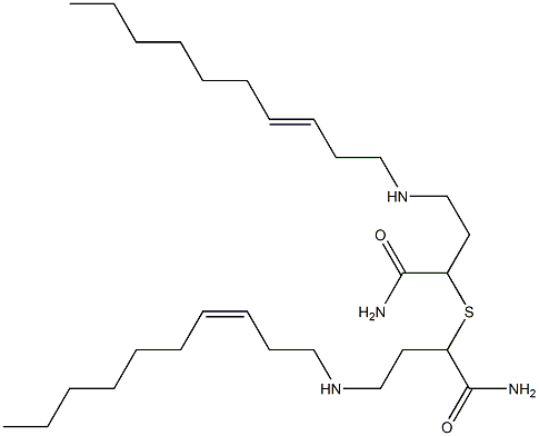 2-[[(3Z)-3-Decenyl]amino]ethyl(carbamoylmethyl) sulfide Struktur