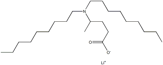 4-(Dinonylamino)valeric acid lithium salt Struktur