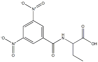 2-(3,5-Dinitrobenzoylamino)butyric acid Struktur