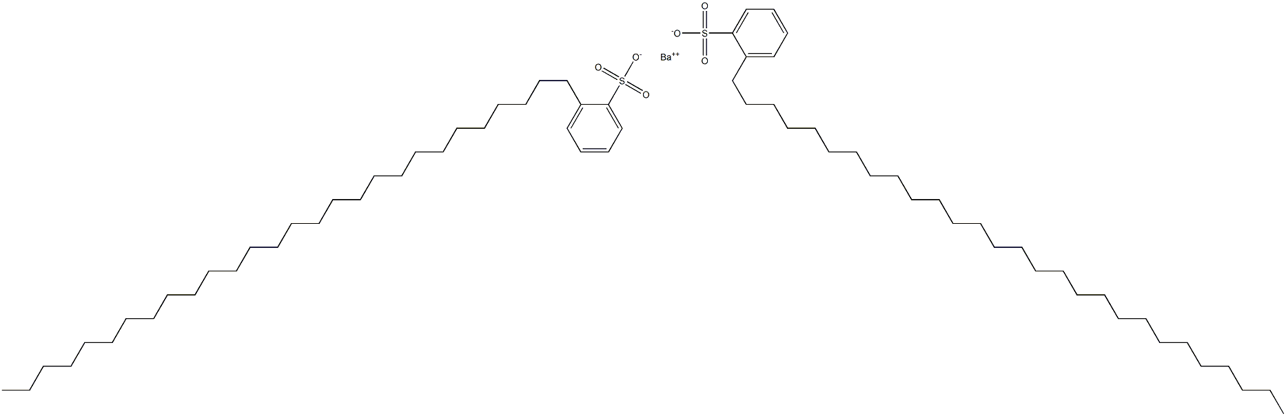 Bis(2-octacosylbenzenesulfonic acid)barium salt Struktur