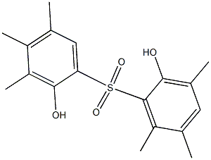 2,2'-Dihydroxy-3,3',4,5,5',6'-hexamethyl[sulfonylbisbenzene] Struktur