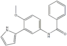 N-(3-(2-Pyrrolyl)-4-methoxyphenyl)benzamide Struktur