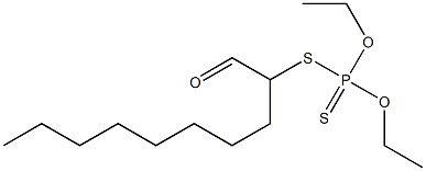 Dithiophosphoric acid O,O-diethyl S-(1-oxodecan-2-yl) ester Struktur