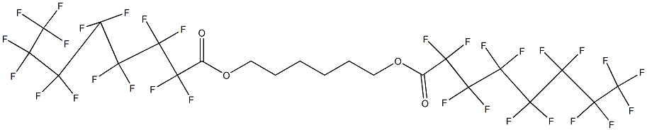 Bis(pentadecafluorooctanoic acid)1,6-hexanediyl ester Struktur