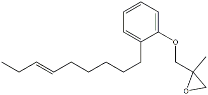 2-(6-Nonenyl)phenyl 2-methylglycidyl ether Struktur