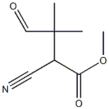 2-Cyano-3-formyl-3-methylbutyric acid methyl ester Struktur