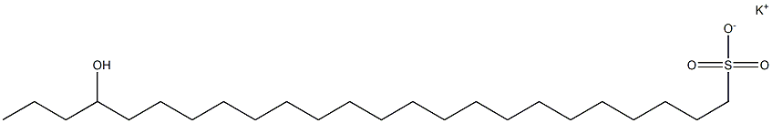 21-Hydroxytetracosane-1-sulfonic acid potassium salt Struktur