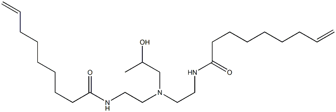 N,N'-[2-Hydroxypropyliminobis(2,1-ethanediyl)]bis(8-nonenamide) Struktur