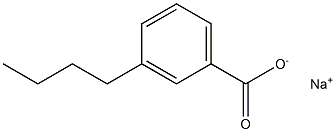 3-Butylbenzoic acid sodium salt Struktur