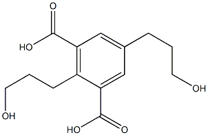 2,5-Bis(3-hydroxypropyl)isophthalic acid Struktur