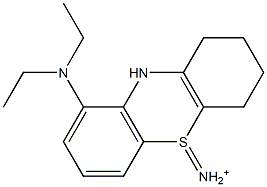 9-(Diethylamino)-1,2,3,4-tetrahydro-5H-phenothiazin-5-iminium Struktur