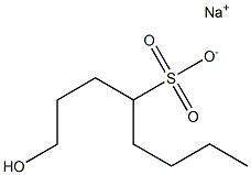 1-Hydroxyoctane-4-sulfonic acid sodium salt Struktur