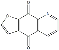 Furo[3,2-g]quinoline-4,9-dione Struktur