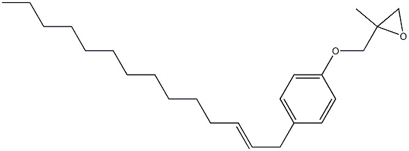 4-(2-Tetradecenyl)phenyl 2-methylglycidyl ether Struktur