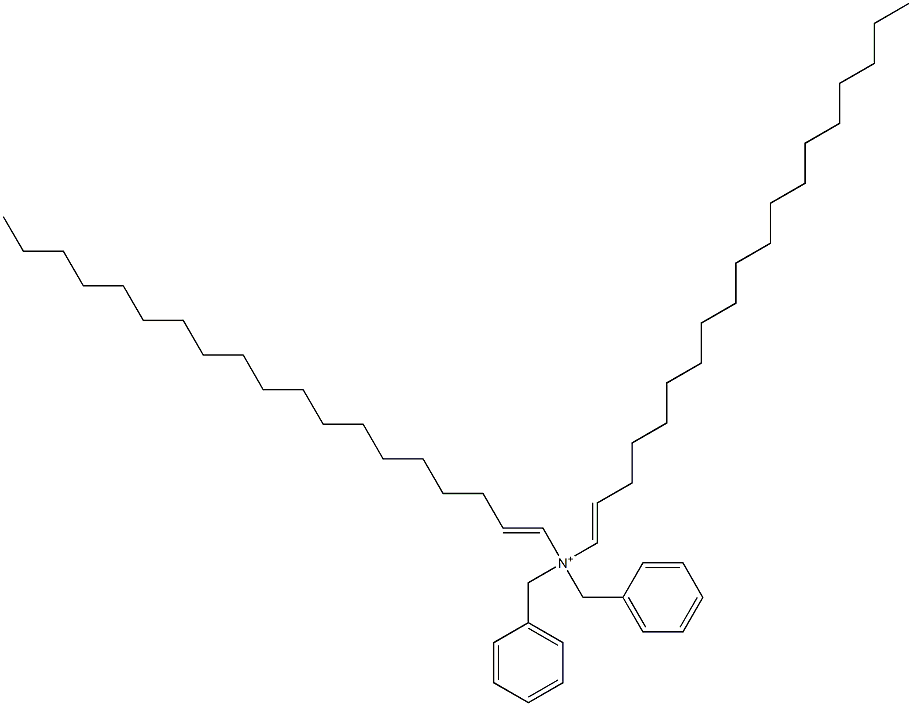 Di(1-nonadecenyl)dibenzylaminium Struktur