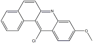 9-Methoxy-12-chlorobenz[a]acridine Struktur