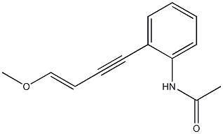 N-[2-(4-Methoxy-3-buten-1-yn-1-yl)phenyl]acetamide Struktur