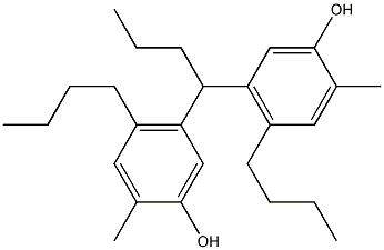 5,5'-Butylidenebis(2-methyl-4-butylphenol) Struktur