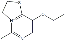 8-Ethoxy-2,3-dihydro-5-methylthiazolo[3,2-c]pyrimidin-4-ium Struktur