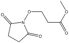 3-(2,5-Dioxo-1-pyrrolidinyloxy)propionic acid methyl ester Struktur