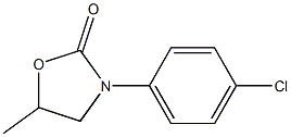 5-Methyl-3-(4-chlorophenyl)oxazolidin-2-one Struktur