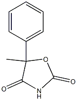 5-Phenyl-5-methyloxazolidine-2,4-dione Struktur