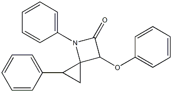 2,4-Diphenyl-6-phenoxy-4-azaspiro[2.3]hexan-5-one Struktur